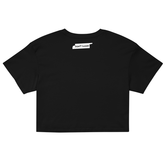 BLINDFOLDED SKULL WOMEN'S CROP TOP