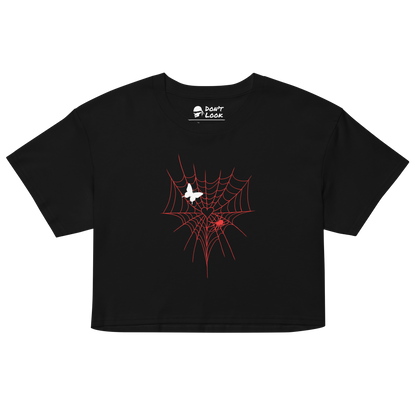 INTO MY WEB WOMEN'S CROP TOP