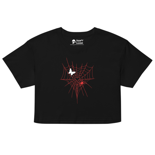 INTO MY WEB WOMEN'S CROP TOP